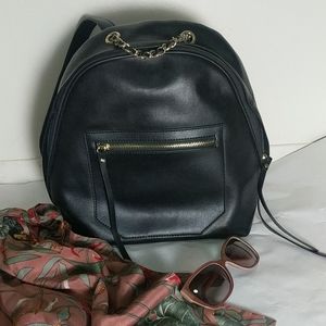 leather backpack-purse